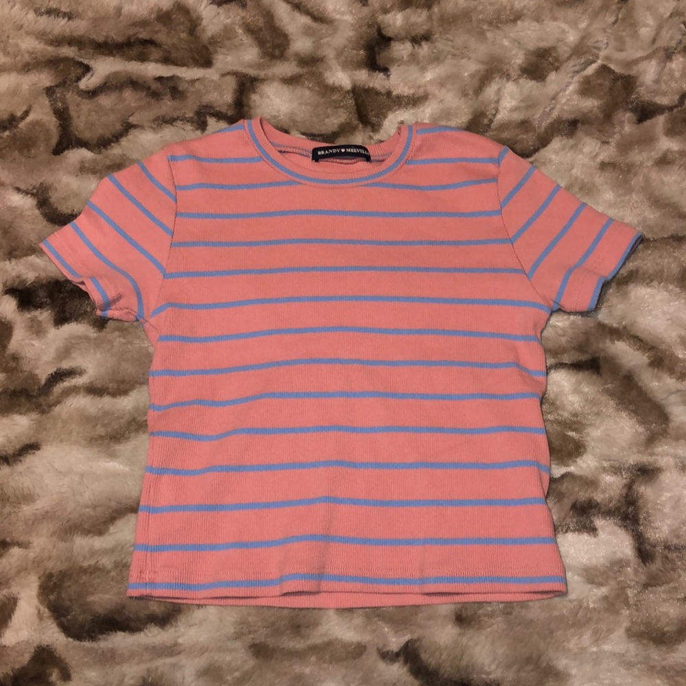 BRANDY MELVILLE striped crop top